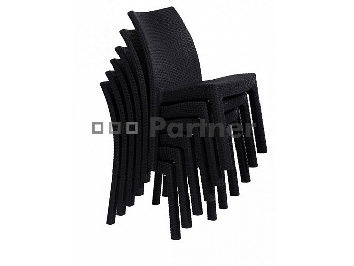 Zahradní sestava Leeds II. 1+4 (antracit) (um. ratan)